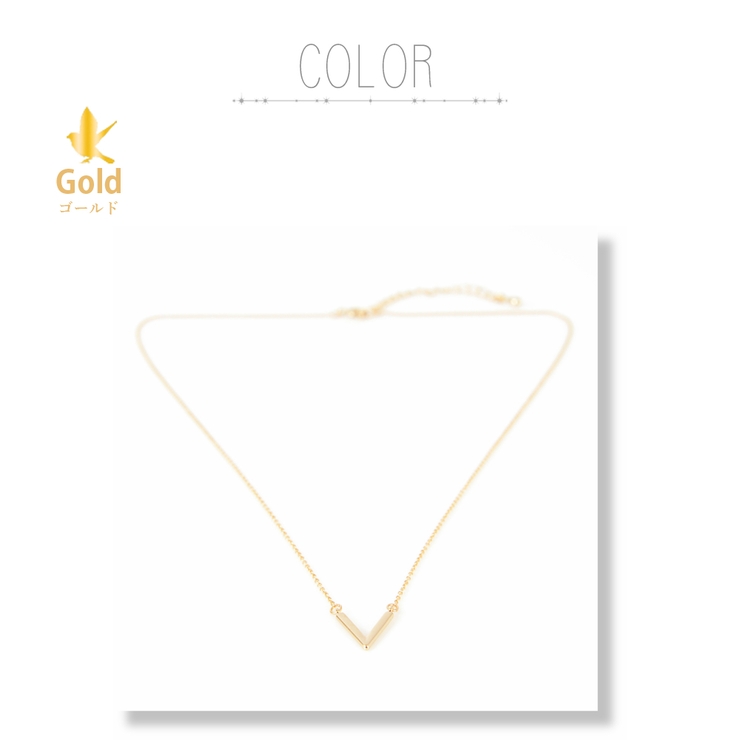 小ぶり V字型 ネックレス | SEMSアクセサリー | 詳細画像3 