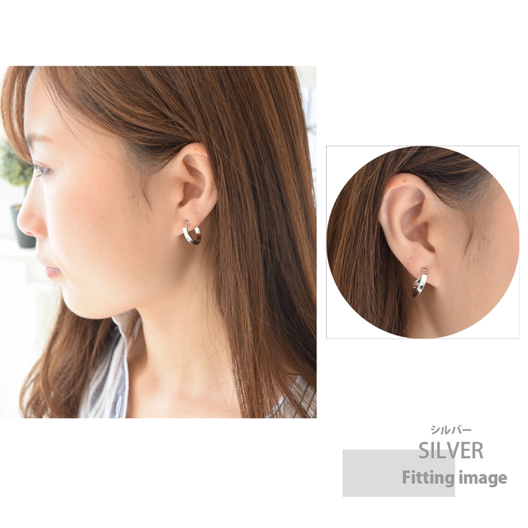 ひねり フープ ピアス | SEMSアクセサリー | 詳細画像4 