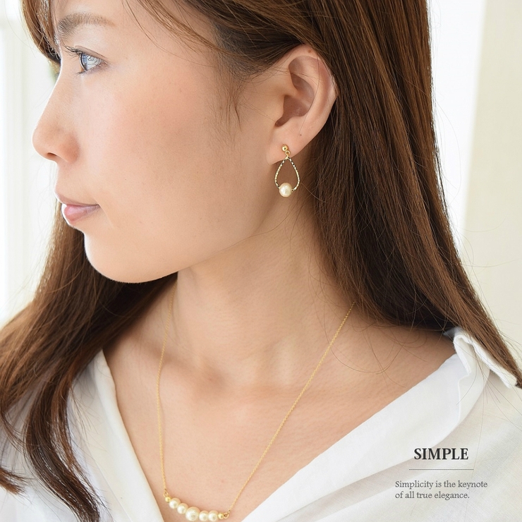 しずく キラキラ ピアス | SEMSアクセサリー | 詳細画像4 