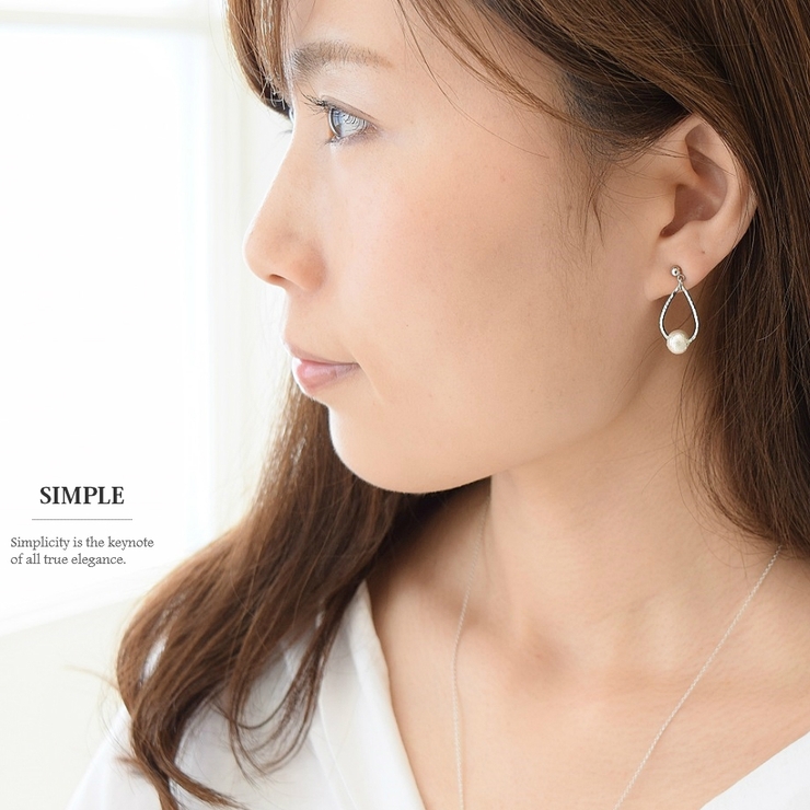 しずくキラキラ ピアス 金属アレルギー | SEMSアクセサリー | 詳細画像4 