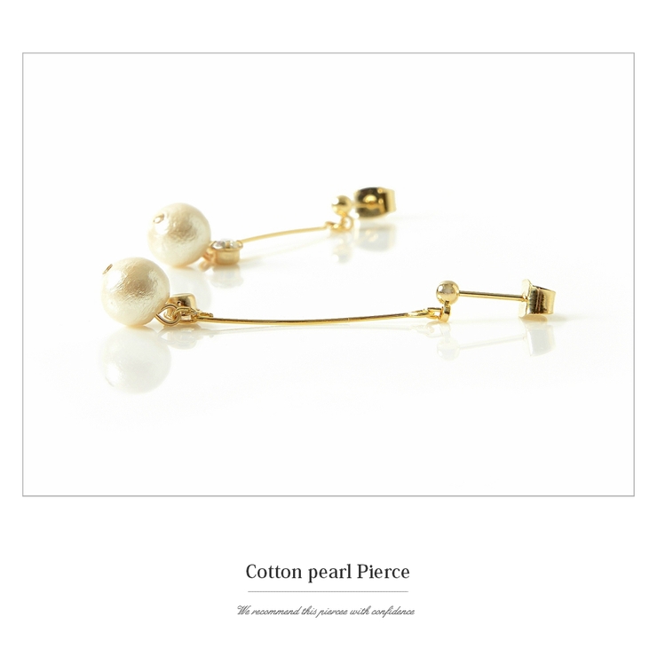 一粒 揺れる コットンパール | SEMSアクセサリー | 詳細画像3 