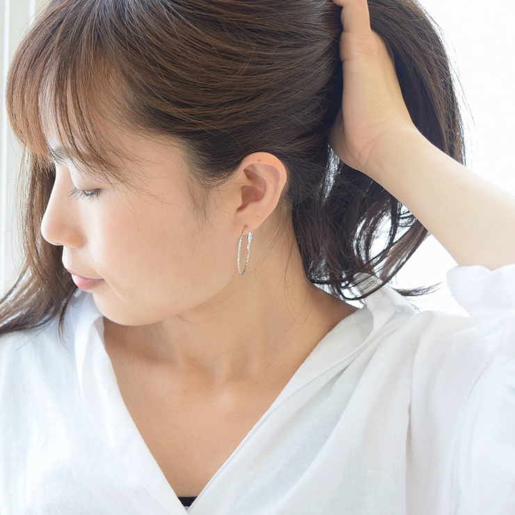 シルバー | ニッケルフリー キラキラ ピアス | SEMSアクセサリー