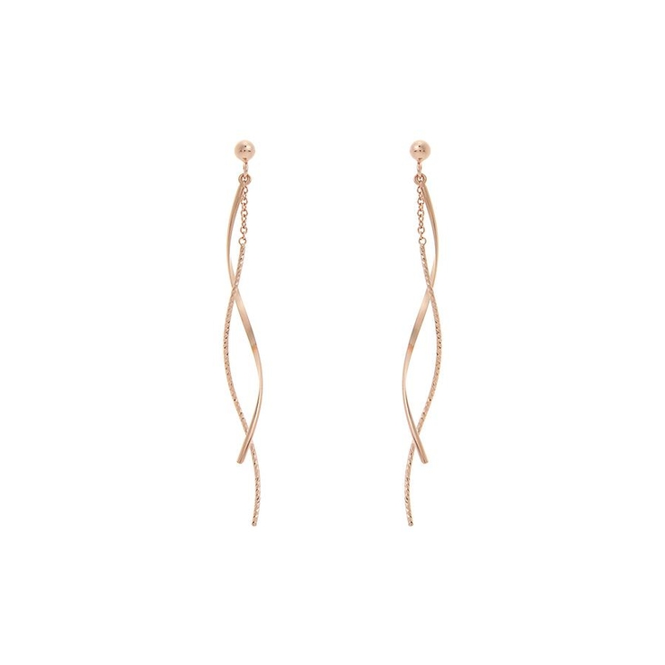 K14GF×メッキ | K14GF 2連ウェーブピアス | Samantha Tiara