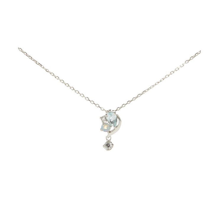 SILVER rhodiumメッキ | ドロップモチーフネックレス | Samantha Tiara