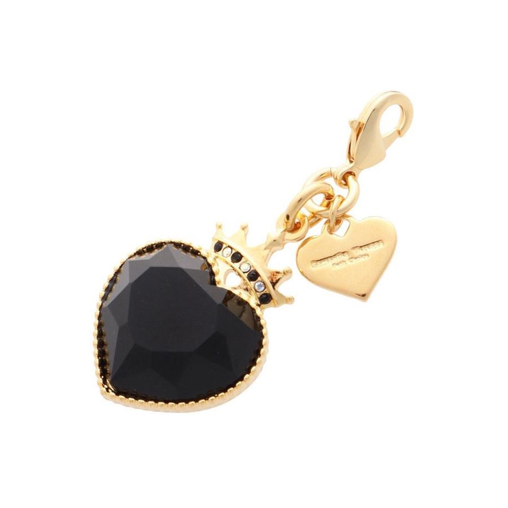 ブラック | プチカラーコレクション ハートティアラファスナーチャーム | Samantha Thavasa Petit Choice