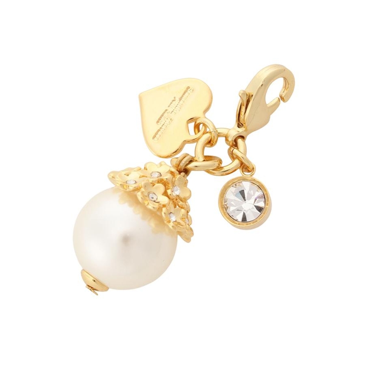 ゴールド | パールフラワーファスナーチャーム | Samantha Thavasa Petit Choice