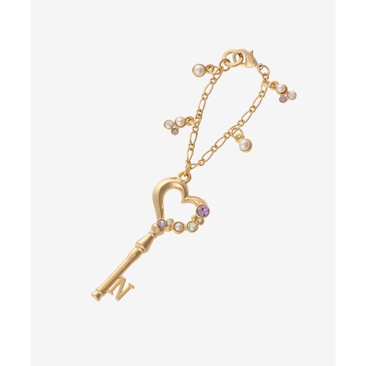 ゴールド | ハートキーイニシャルチャームＮ | & chouette