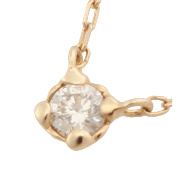 K18 YG 一粒ダイヤモンドネックレス(小) | Samantha Tiara | 詳細画像1 