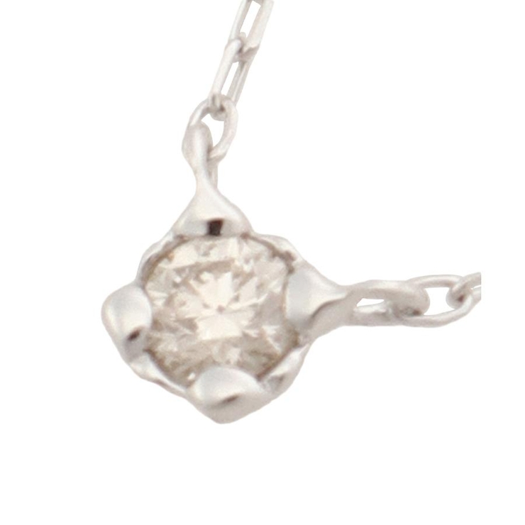 K18 WG 一粒ダイヤモンドネックレス(小) | Samantha Tiara | 詳細画像1 