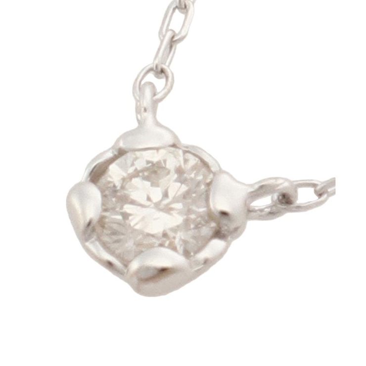 K18 WG 一粒ダイヤモンドネックレス(中) | Samantha Tiara | 詳細画像1 