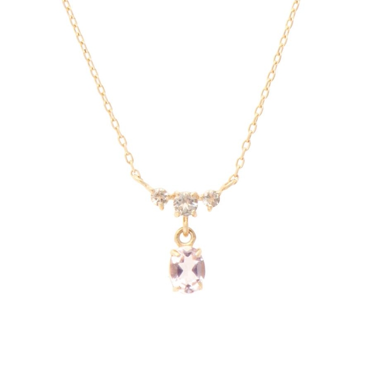 4月 誕生石 モルガナイト ネックレス[品番：STJW0010902]｜Samantha