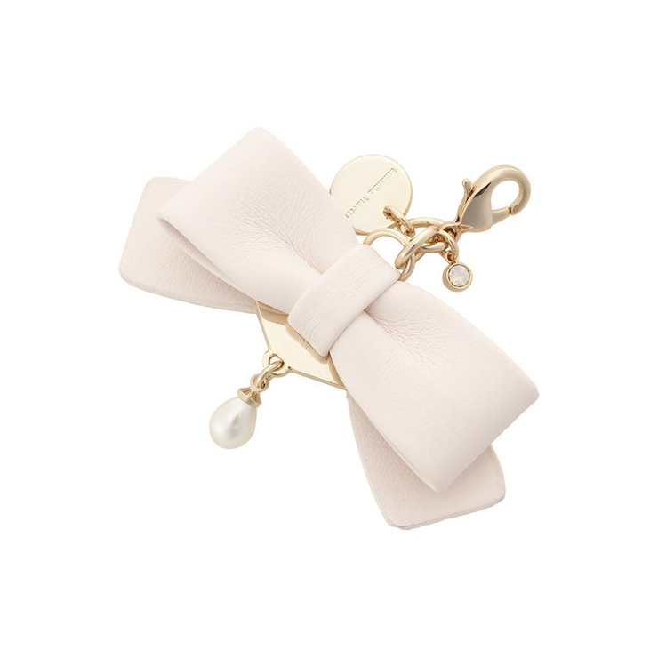 オフホワイト | リボンモチーフ ファスナーチャーム | Samantha Thavasa