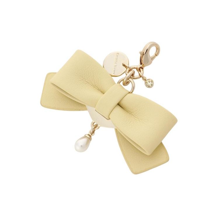 ペールイエロー | リボンモチーフ ファスナーチャーム | Samantha Thavasa