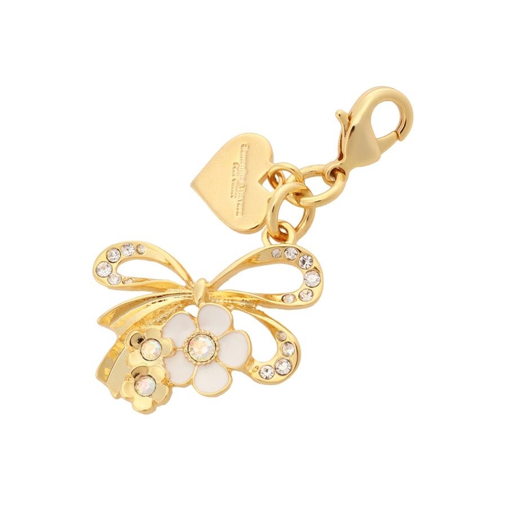 オフホワイト | リボンフラワーファスナーチャーム | Samantha Thavasa Petit Choice