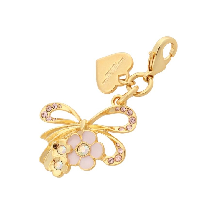 ピンク | リボンフラワーファスナーチャーム | Samantha Thavasa Petit Choice