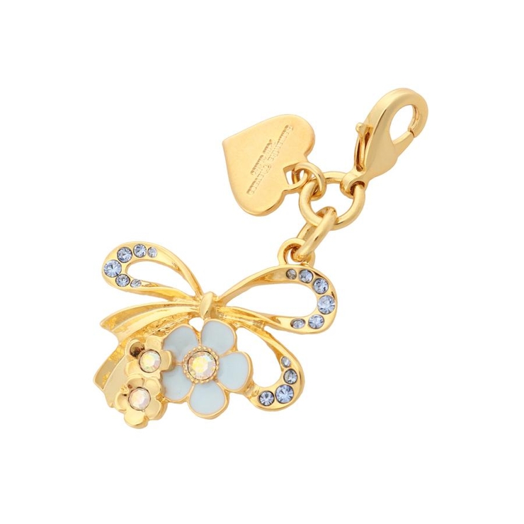 ライトブルー | リボンフラワーファスナーチャーム | Samantha Thavasa Petit Choice