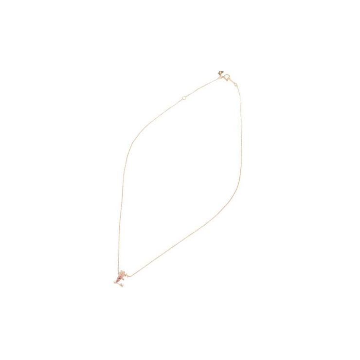 K18 SPG フラワーレターズイニシャルネックレス 小 (E) | Samantha Tiara | 詳細画像3 