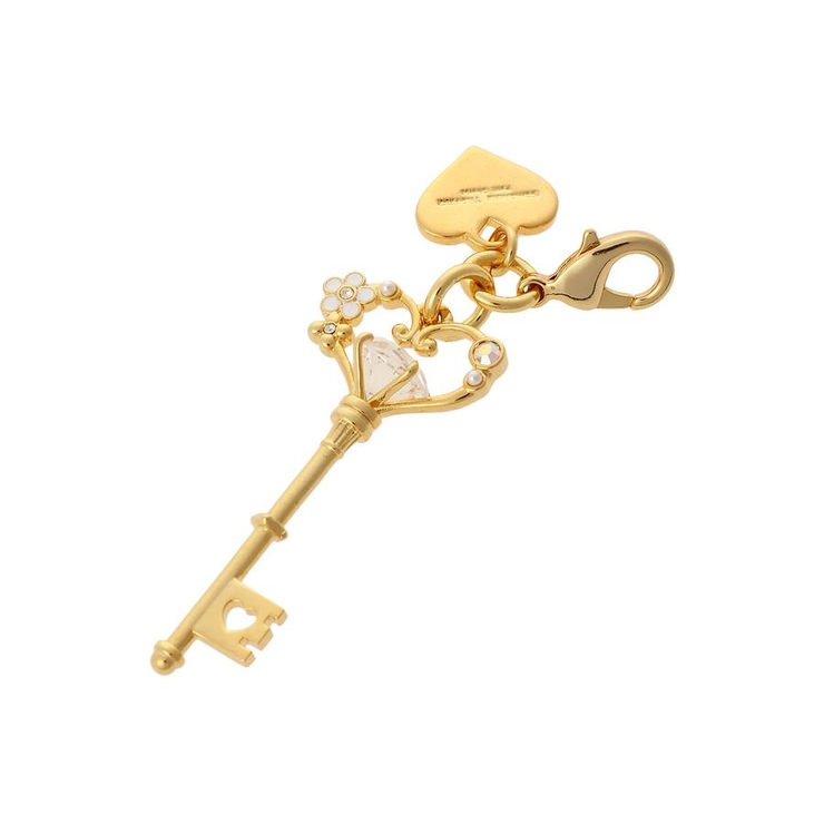 ホワイト | ダイヤハートファスナーチャーム | Samantha Thavasa Petit Choice