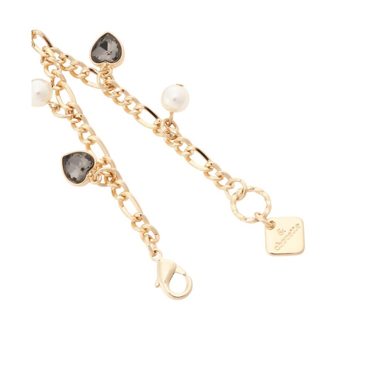 ハートビジュー付きカラーイニシャルバッグチャーム R | & chouette | 詳細画像3 