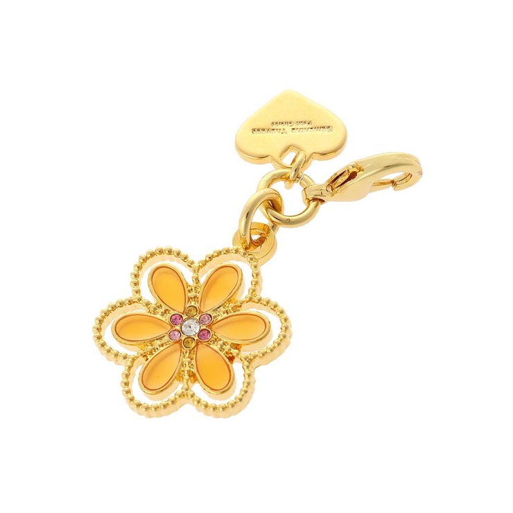 オレンジ | ドットフラワー ファスナーチャーム | Samantha Thavasa Petit Choice