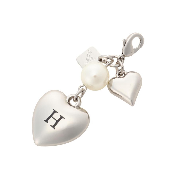 イニシャルハートファスナーチャーム H | & chouette | 詳細画像1 