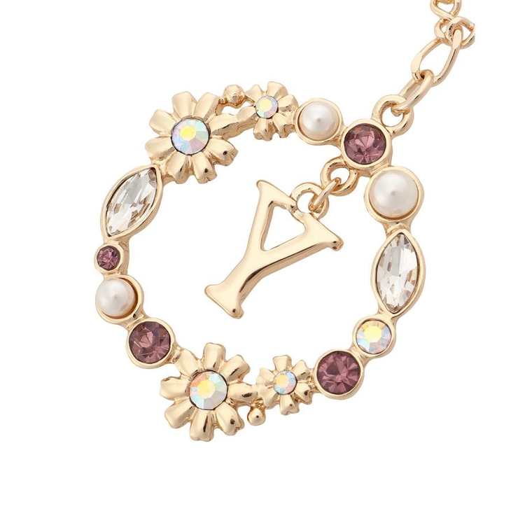 フラワーサークルイニシャルチャームY | & chouette | 詳細画像2 