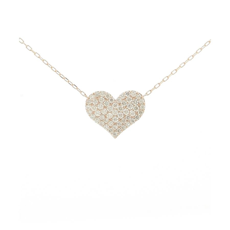 K18 SPG(PG) | K18 SPG パーフェクトハートネックレス（大） | Samantha Tiara