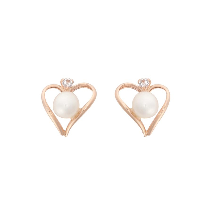 K10 PG | K10 PG パールハートピアス≪6月 誕生石≫ | Samantha Tiara