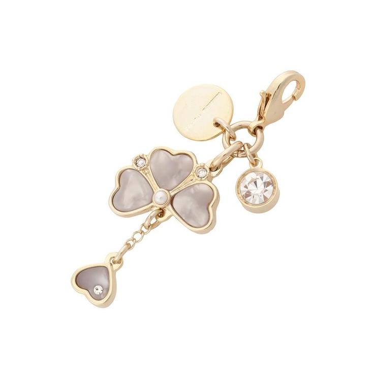 オフホワイト | クローバーモチーフ ファスナーチャーム | Samantha Thavasa