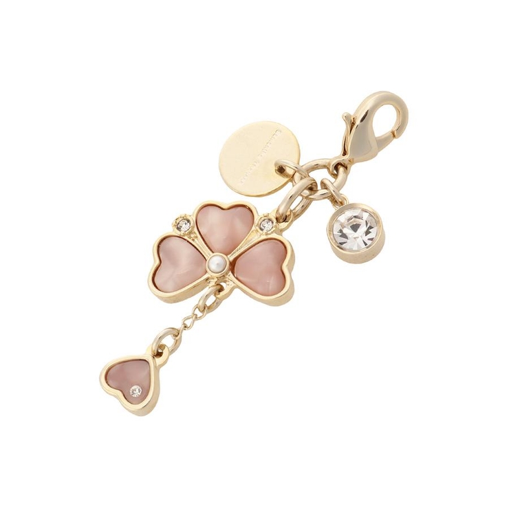 ピンクベージュ | クローバーモチーフ ファスナーチャーム | Samantha Thavasa