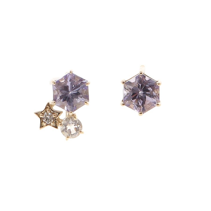 スノースター タンザナイト ピアス[品番：STJW0003434]｜Samantha