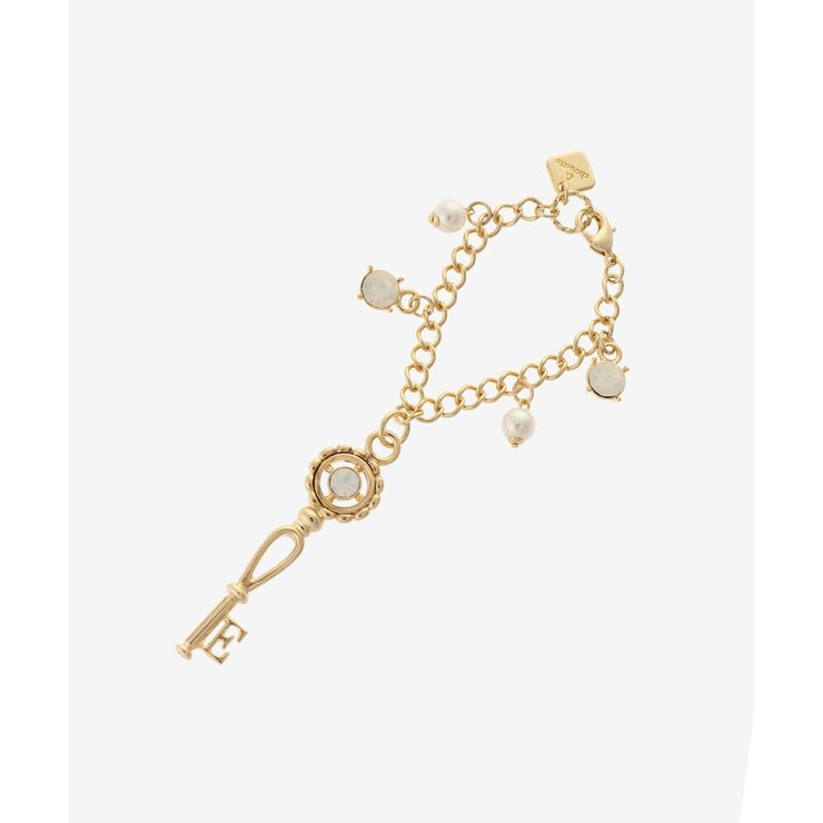 ゴールド | イニシャル鍵チャーム E | & chouette