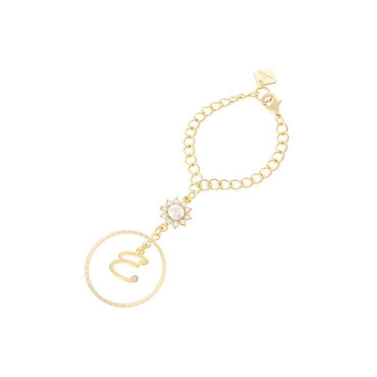 ホワイト | サークルイニシャルチャームＥ | & chouette