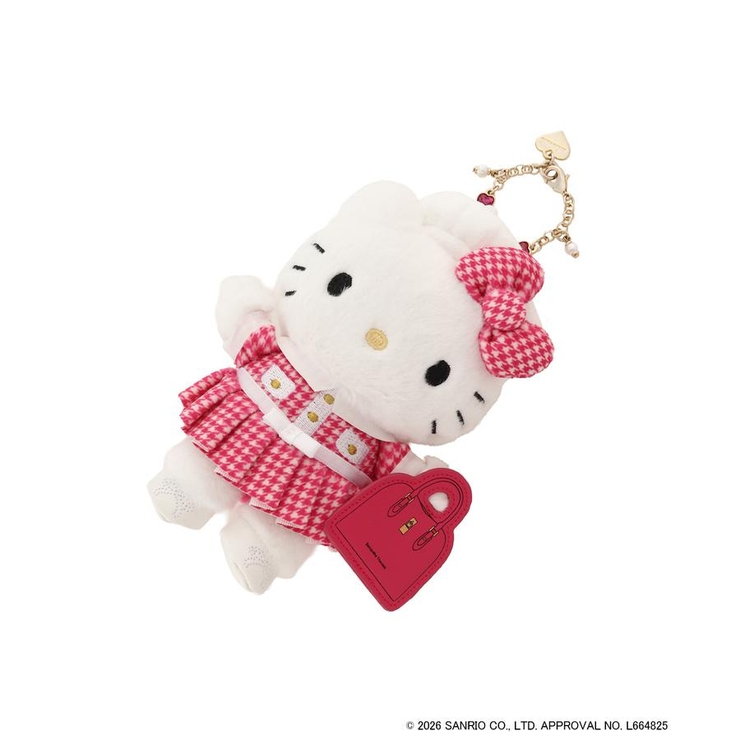 ピンク | 「ハローキティ」コレクション ぬいぐるみチャーム（ブラック） | Samantha Thavasa