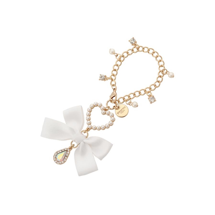 ホワイト | サテンリボン チャーム | SAMANTHAVEGA