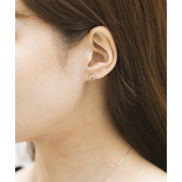 K10 PG | K10 PG ハートモナカモチーフピアス | Samantha Tiara