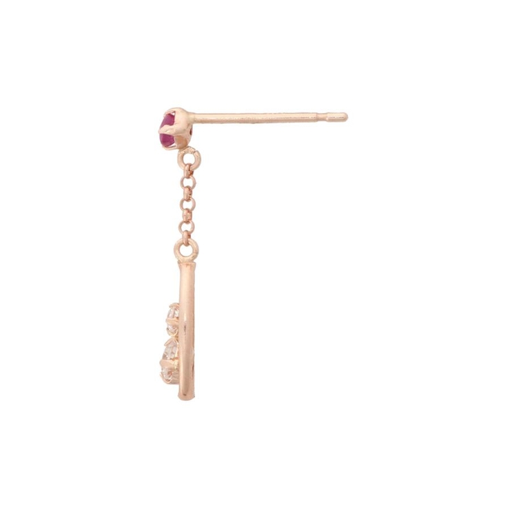 K10 PG ドロップピアス≪7月 誕生石≫ | Samantha Tiara | 詳細画像1 