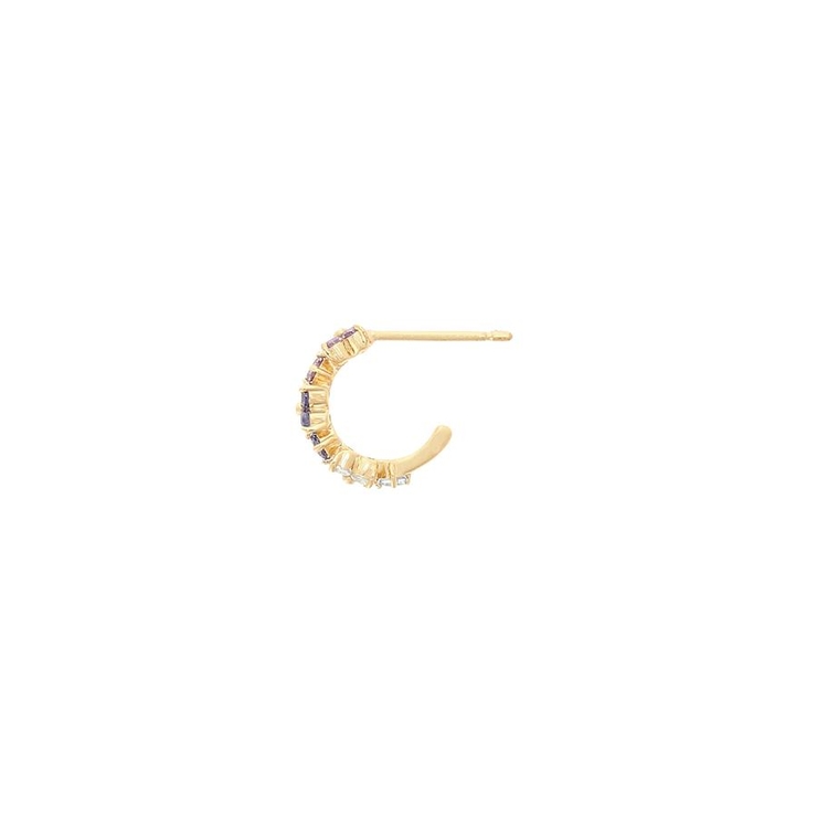 フラワーモチーフバンド グラデーション ピアス(ブルー) | Samantha Tiara | 詳細画像2 