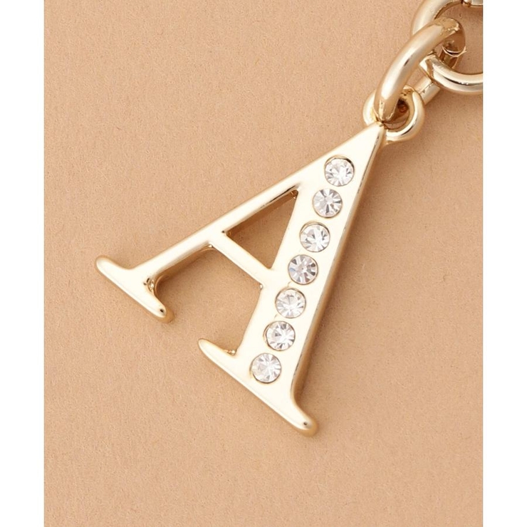 ビジューシンプルイニシャルバッグチャーム(A) | Samantha Thavasa | 詳細画像1 