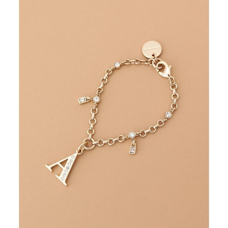 ゴールド | ビジューシンプルイニシャルバッグチャーム(A) | Samantha Thavasa