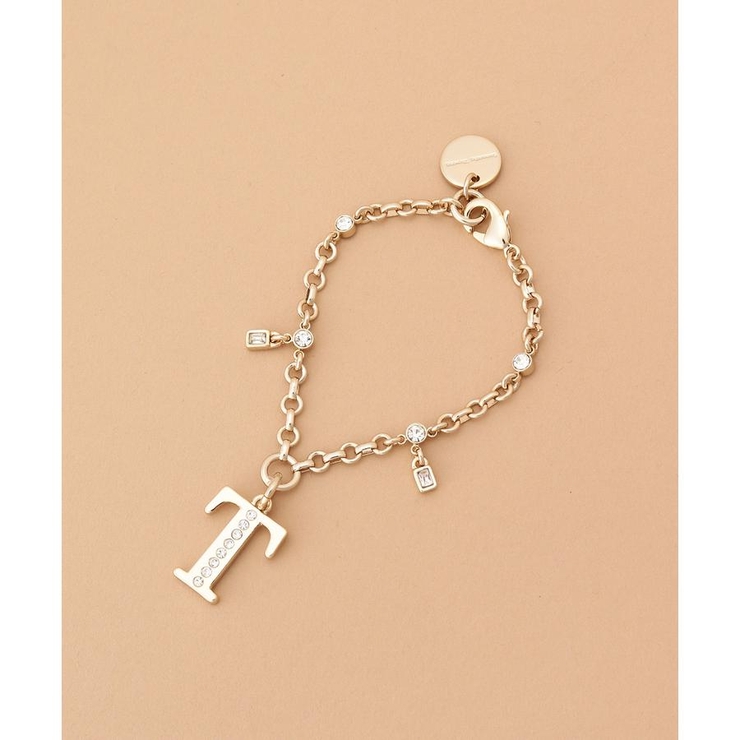 ゴールド | ビジューシンプルイニシャルバッグチャーム(T) | Samantha Thavasa