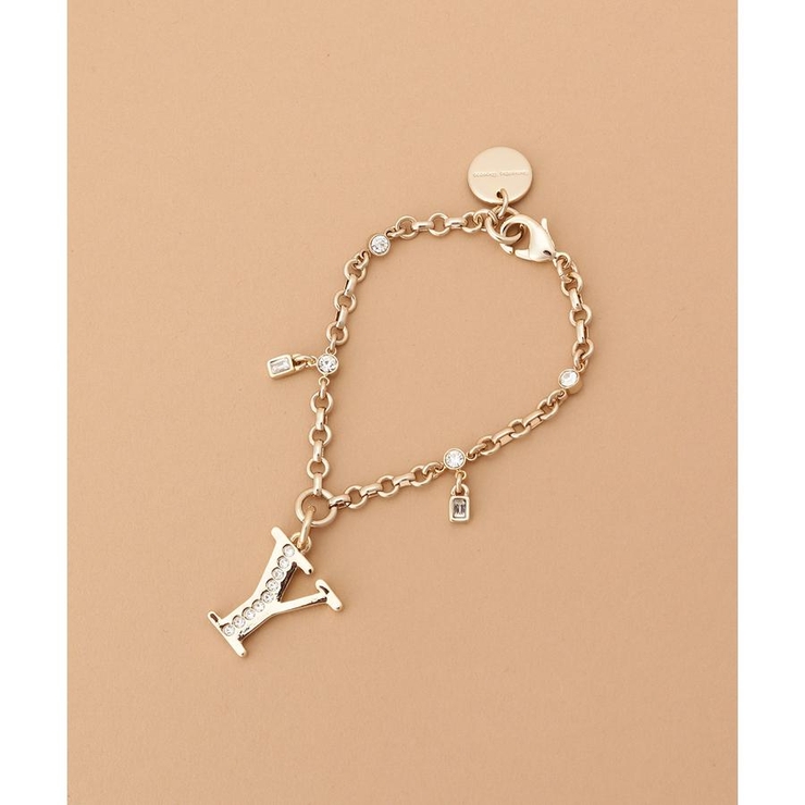 ゴールド | ビジューシンプルイニシャルバッグチャーム(Y) | Samantha Thavasa