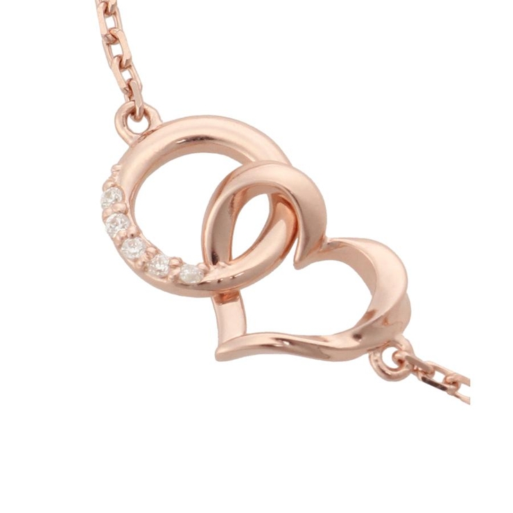 Samantha Tiara サマンサティアラ ハートブレスレット K18PG ハートリング ブレスレット[品番：STJW0014595]｜Samantha Tiara