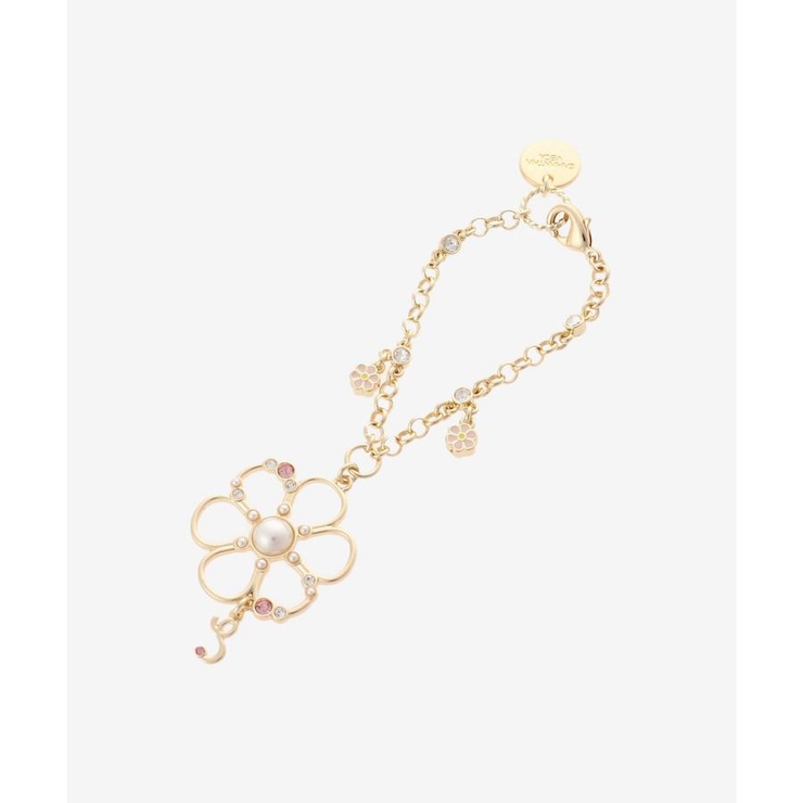 ゴールド | フラワービジューイニシャルチャーム(S) | SAMANTHAVEGA