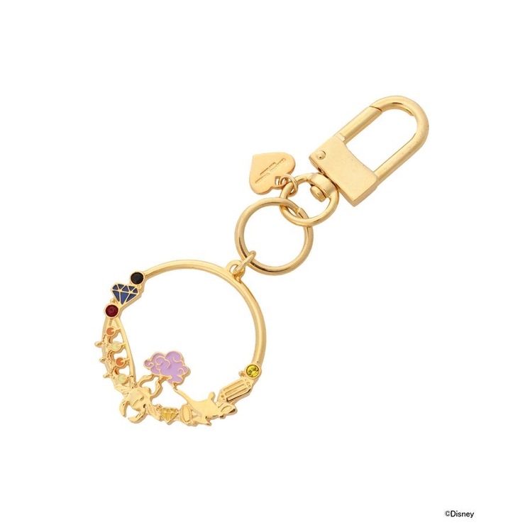 ゴールド | 『ディズニー ツイステッドワンダーランド』「スカラビア寮」 キーリングチャーム | Samantha Thavasa Petit Choice