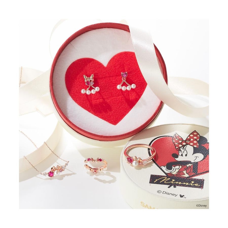 ☆Disney Collection ミニーマウス シリーズ ピアス[品番：STJW0006519