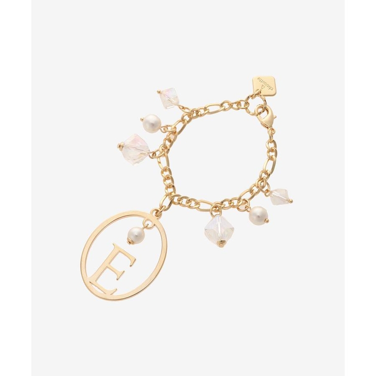 ゴールド | オーバルパールイニシャルチャームＥ | & chouette