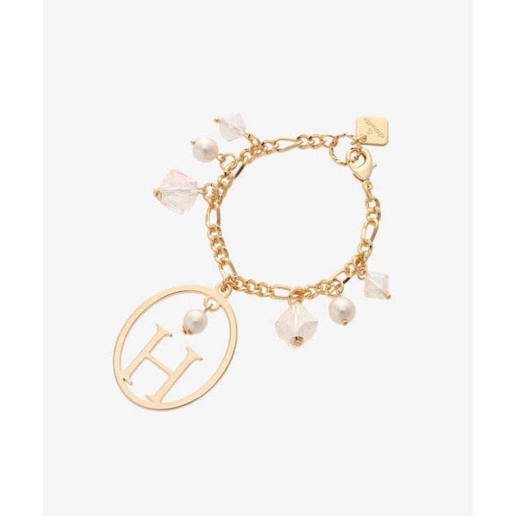 ゴールド | オーバルパールイニシャルチャームＨ | & chouette