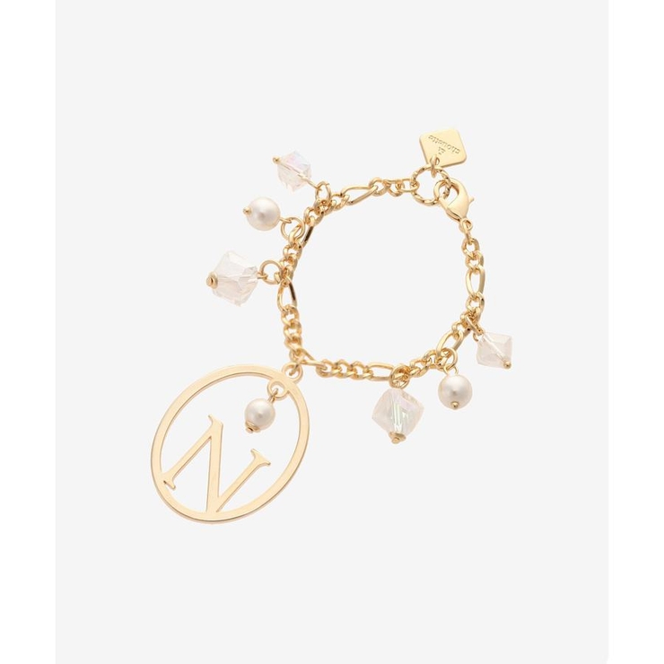 ゴールド | オーバルパールイニシャルチャームＮ | & chouette