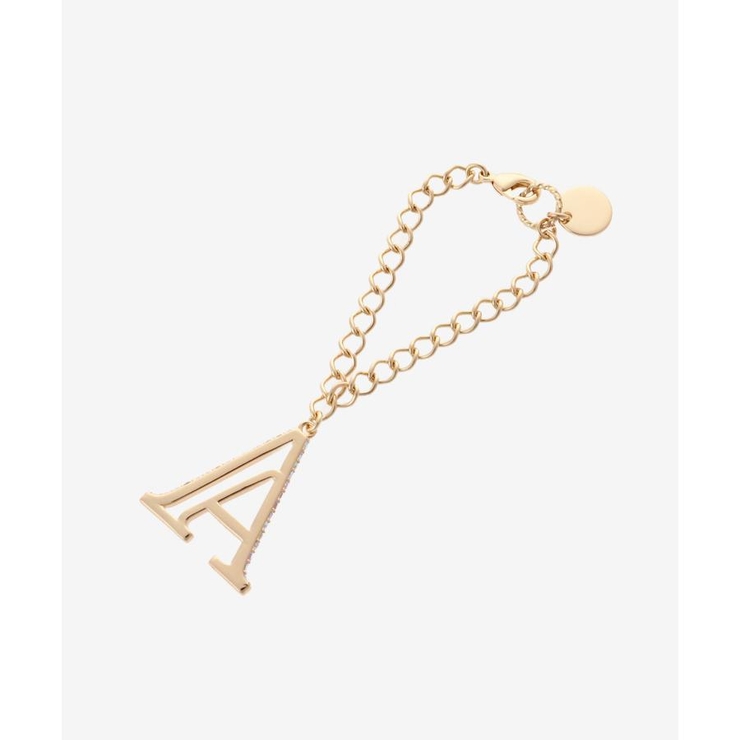 サイドビジューイニシャルバッグチャーム(A) | SAMANTHAVEGA | 詳細画像1 